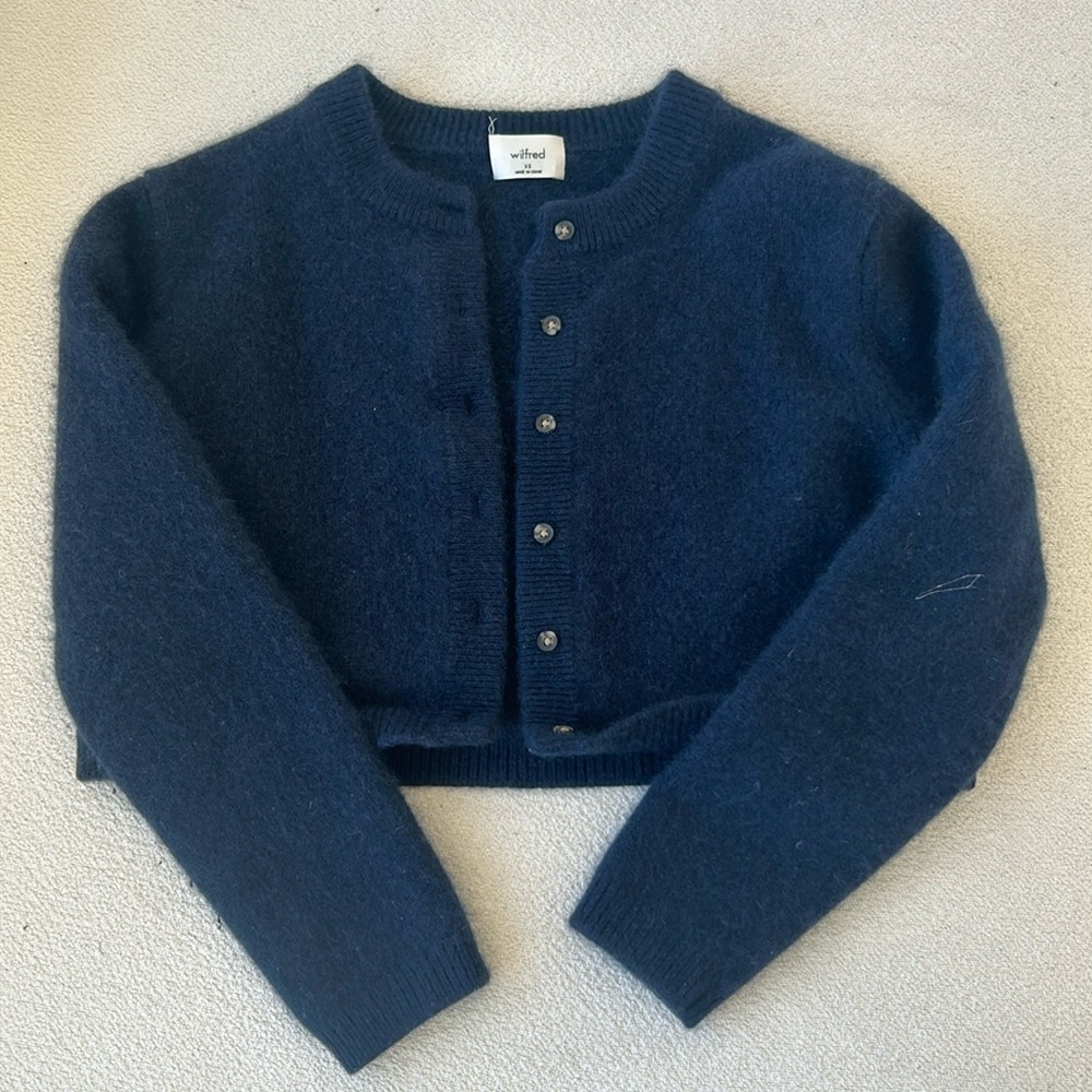 Aritzia Cashmere Relaxed Crew Cardigan